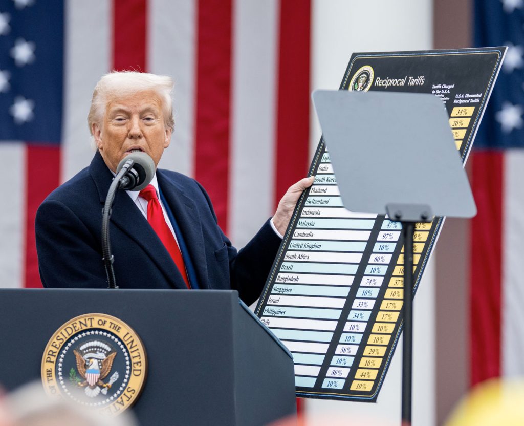 The new import tariffs announced by Donald Trump