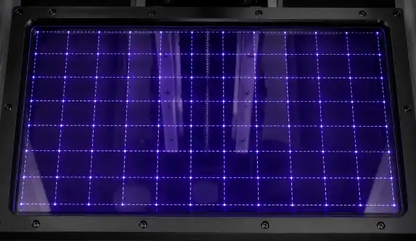 93 percent optical uniformity LCD screen calibration in the Gold Giant 16K jewelry 3D printer with 60-zone exposure adjustment and consistent light intensity across the entire printing platform.